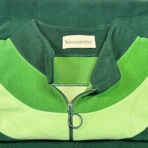 Vintage 1970s Vassarette Velour Robe Muumuu House Coat Kaftan Pockets FLAWS Lg?